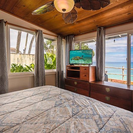 האלאיווה Hawaii Oceanfront Beach House Paradise On The Beach Family Activities מראה חיצוני תמונה